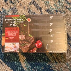 Zepter Prima Germany ZP-005 6pc Knife Set - Black Handles
